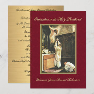Invitation Ordination catholique à la Sainte Prêtr