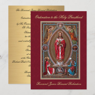 Invitation Ordination catholique à la Sainte Prêtr