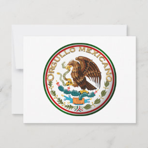 Invitation Orgullo Mexicano (aigle du drapeau mexicain)