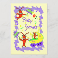 Invitation orientée de baby shower de Cajun