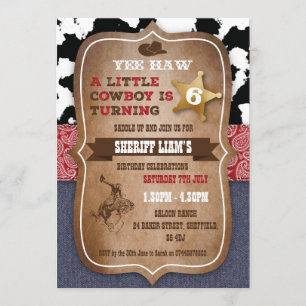 Invitation orientée de fête d'anniversaire de