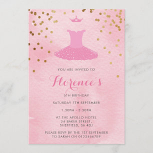 Invitation orientée de fête d'anniversaire de