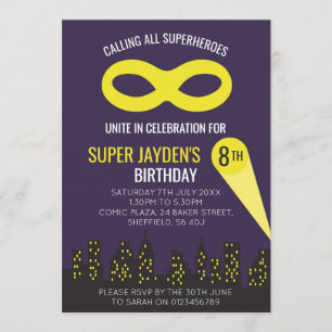 Invitation orientée de fête d'anniversaire de