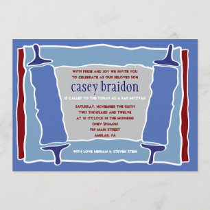 Invitation orientée FRAÎCHE de bat mitzvah de