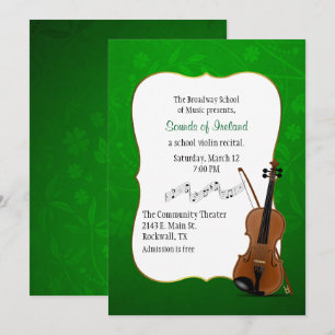 Invitation orientée irlandaise de considérant de