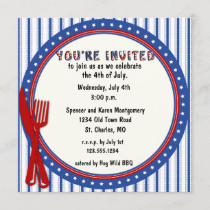 Invitation orientée patriotique de partie