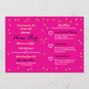 Invitation original de Fête des mariées de Parties