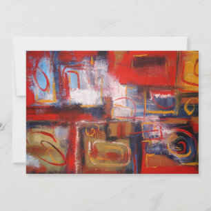 Invitation originale peinture Abstraite