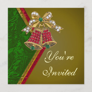 Invitation ornée de bijoux élégante de partie de