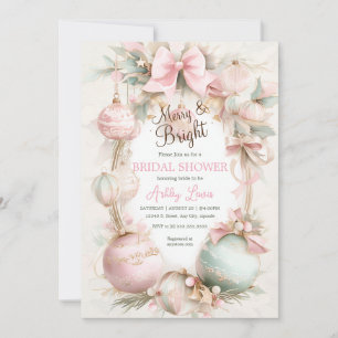Invitation Ornement de Noël, Ornements de Luxe Mariée