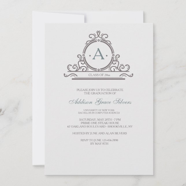 Invitation Ornementale Vintage 5 (Devant)