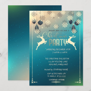 Invitation Ornements de Noël, Chère Compagnie Fête de Noël