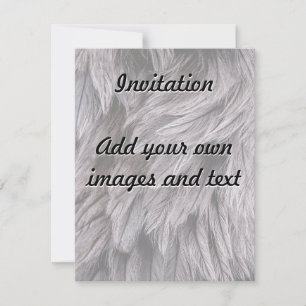 Invitation Ostrich Feathers