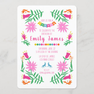 Invitation Otomi Imprimer Fiesta Anniversaire