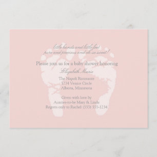 Invitation ou Faire-part d'impressions de pieds