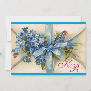 Invitation OUBLIEZ-MOI NOTES MONOGRAMME, MARIAGE PARTI Métal 