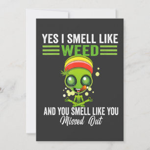 Invitation Oui, je sens comme de l'herbe Vous sentez comme vo