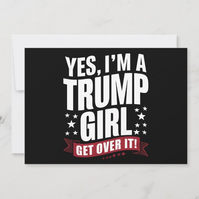 Invitation Oui, je suis une fille de Trump qui s'en remet aux (Devant)