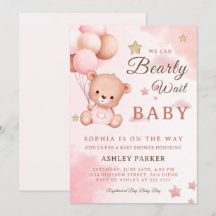 Invitation Ours avec ballons