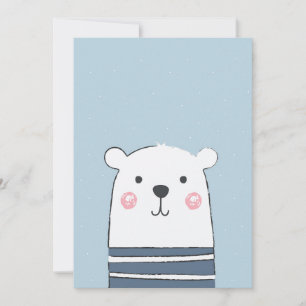Invitation Ours Cartoon mignonne Enfants Baby Artwork