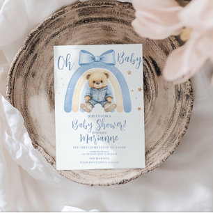 Invitation Ours garcon preppy Bebe Shower Casual