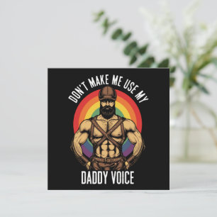 Invitation Ours Gay Mignon Papa Ne Me Force Pas à Utiliser Ma