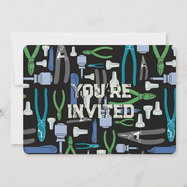 Invitation Outils électriques du commerce (Devant)