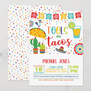 Invitation Outils et Tacos - Blanc