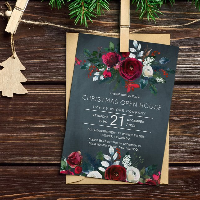 Invitation Ouverture de Noël de la Marine d'hiver moderne (Créateur téléchargé)
