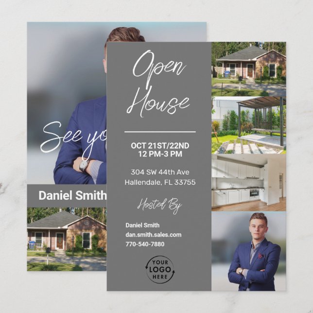 Invitation Ouverture | Flyer marketing immobilier (Devant / Derrière)