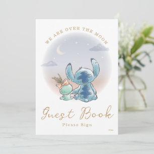 Invitation Over the Moon - Baby shower Guest Book