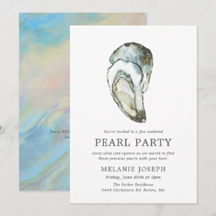 Invitation Oyster Pearl  Style optique
