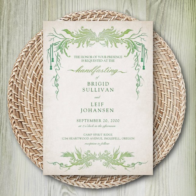 Invitation Pagan Handfasting Mariage (Créateur téléchargé)