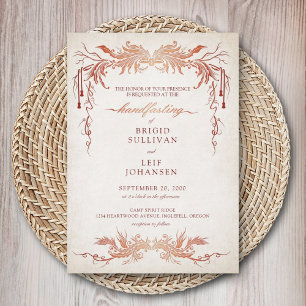 Invitation Pagan Handfasting Mariage