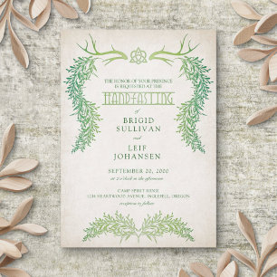 Invitation Pagan Handfasting Mariage