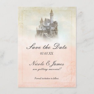 Invitation Page Livre d'histoire du château de Fairytale Enre