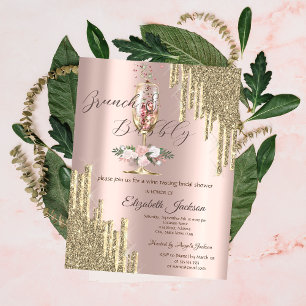 Invitation Paillettes qui dégoulinent, Verre, Petit-déjeuner