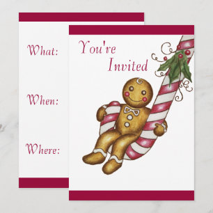 Invitation Pain d'épice de Noël