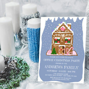 Invitation Pain d'hiver Bonbons Maison de Noël Entreprise