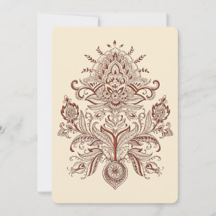 Invitation Paisley indien