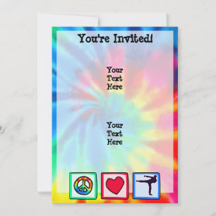 Invitation Paix, amour, arts martiaux