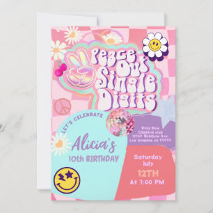 Invitation paix simple chiffres