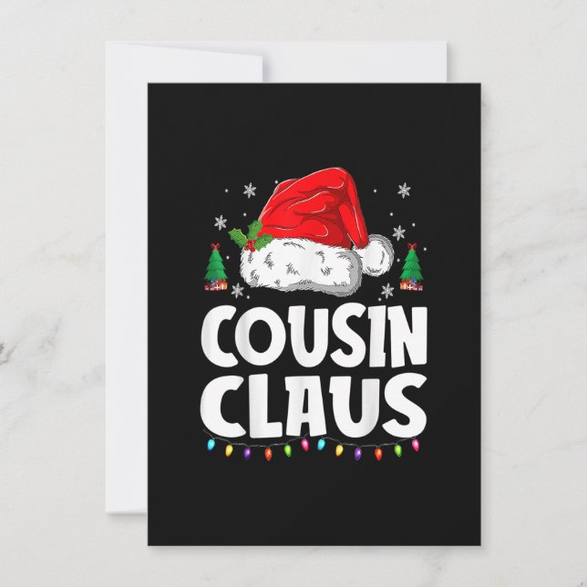 Invitation Pajamas de Noël Buffalo rouge patiné Cousin Crew X (Devant)