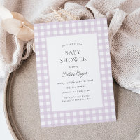 Pale Violet En vichy Baby shower Classique Filles
