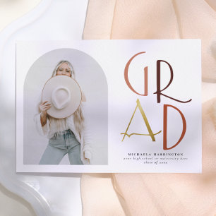Invitation Palette   Boho Arch & Bold Grad Photo Graduation