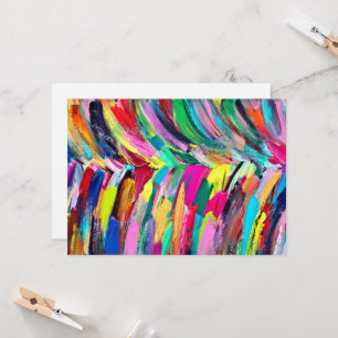 Invitation Palette d'artiste colorée