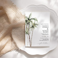 Palm Tree Tropical | Mariage simple minimal