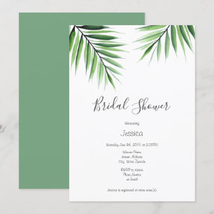Invitation 'Palmes aquarelles'