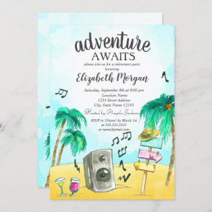 Invitation Palmiers Beach Party