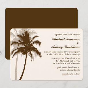 Invitation Palmiers Destination Mariage